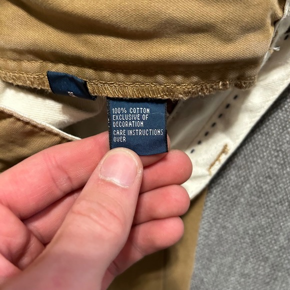Polo Ralph Lauren Mens 32x32 Tan Khaki Chino Pants Straight Leg 100% Cotton - Picture 4 of 10
